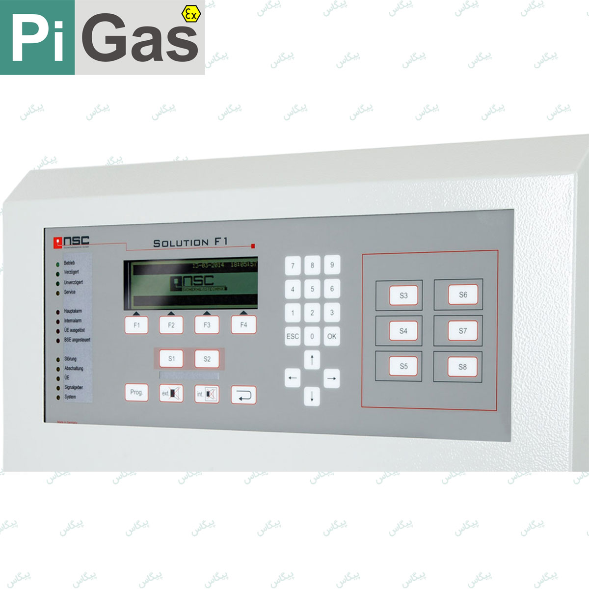 تصویر کنترل پنل اعلام حریق  آدرس پذیر NSC مدل Solution F1-18