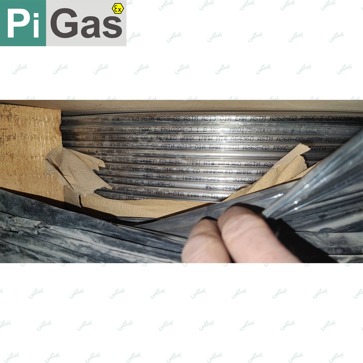 تصویر لوله استنلس استیل ۸ میلیمتر 316L Handy &Harman آمریکا 